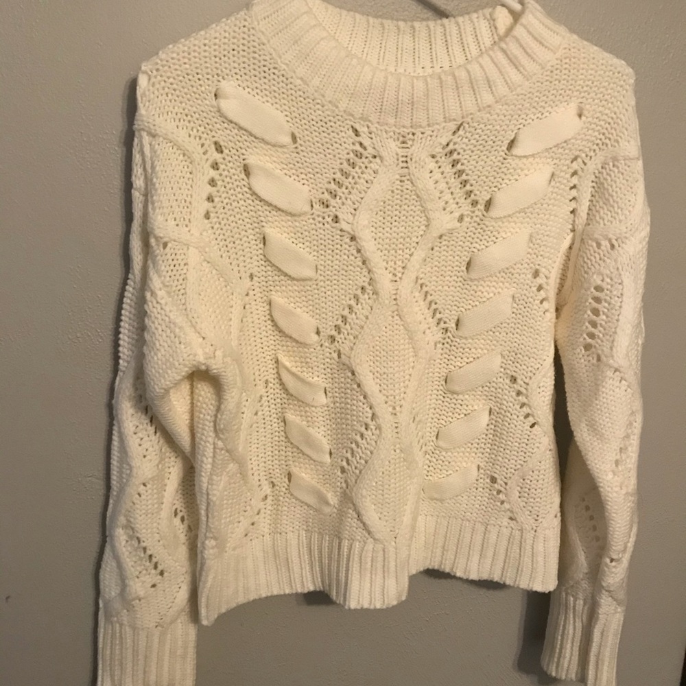 Cozy, cable-knit sweater